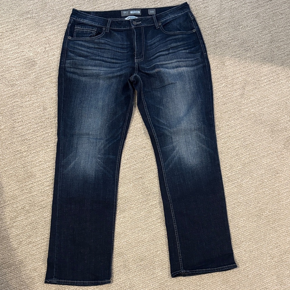 BKE Tyler Dark Blue Straight Jeans
